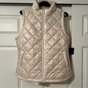 Quilted Cream Puffer Vest